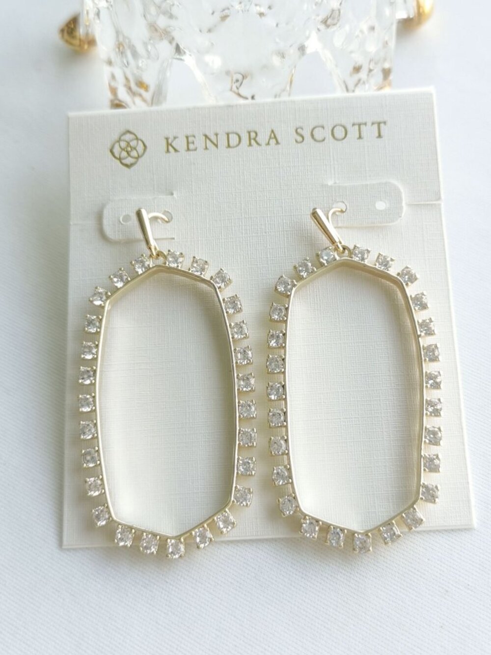 Kendra Scott Danielle Crystal Gold Earrings